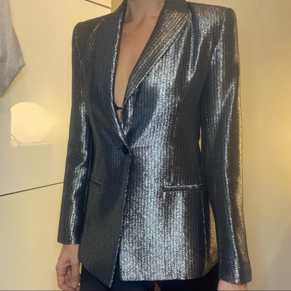 MAJE silver gorgeous blazer - Picture 3 of 15